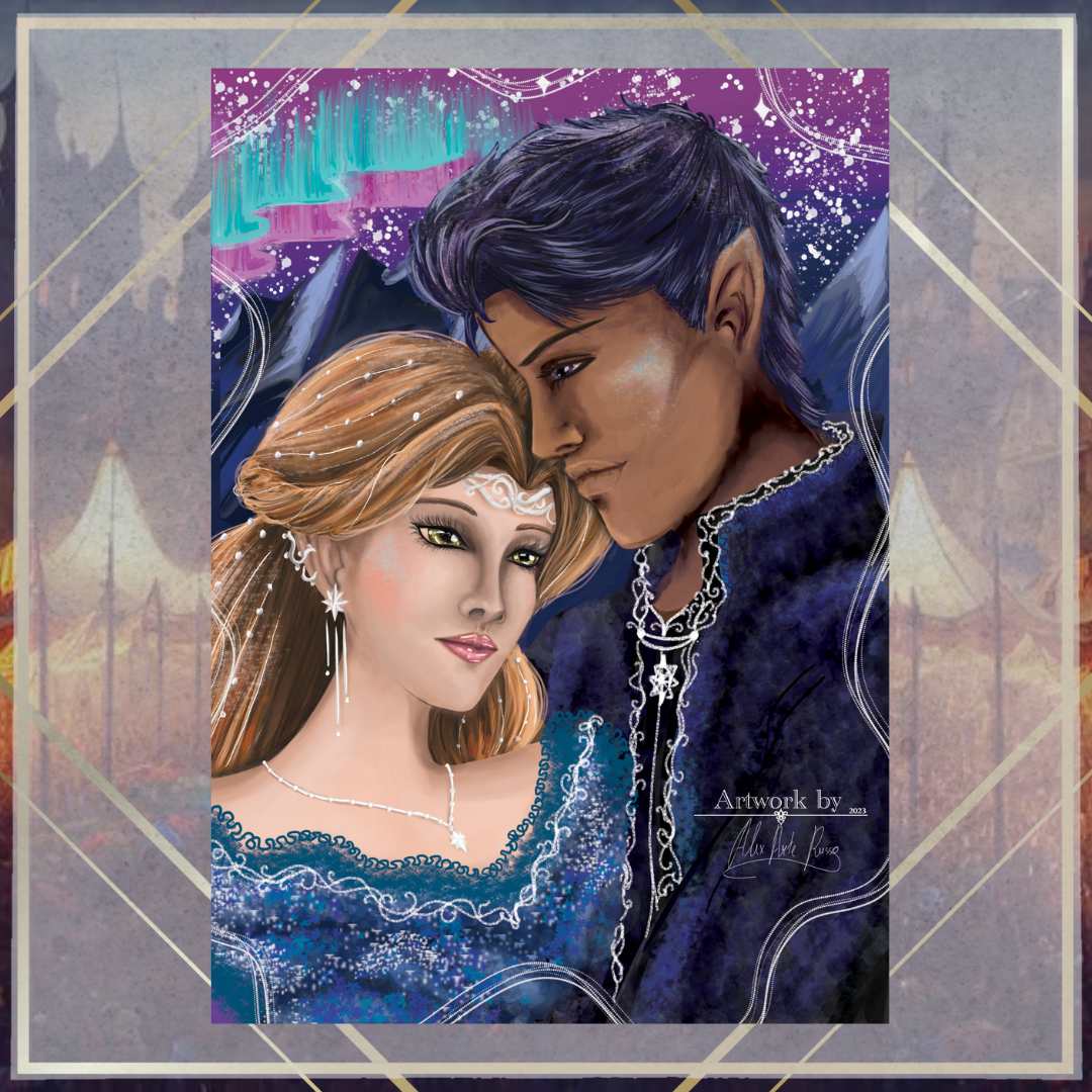 Feyre&amp;Rhysand - Officially Licensed Art Print