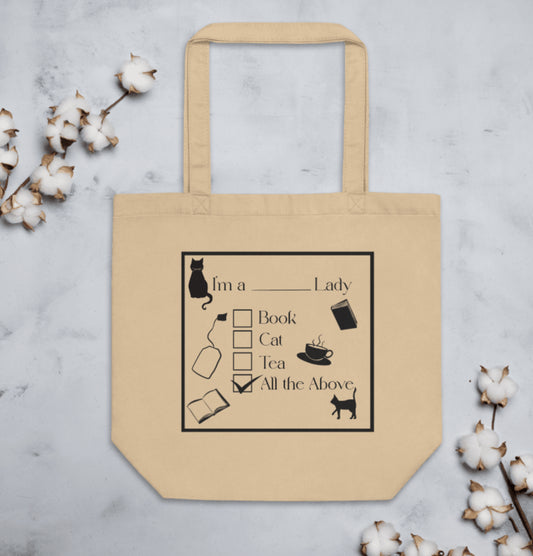 Tote Bag - Book Cat Lady