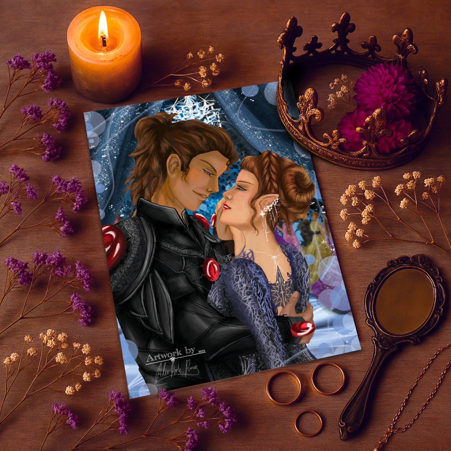 Nesta and Cassian at the Ball- Art Print com licença oficial