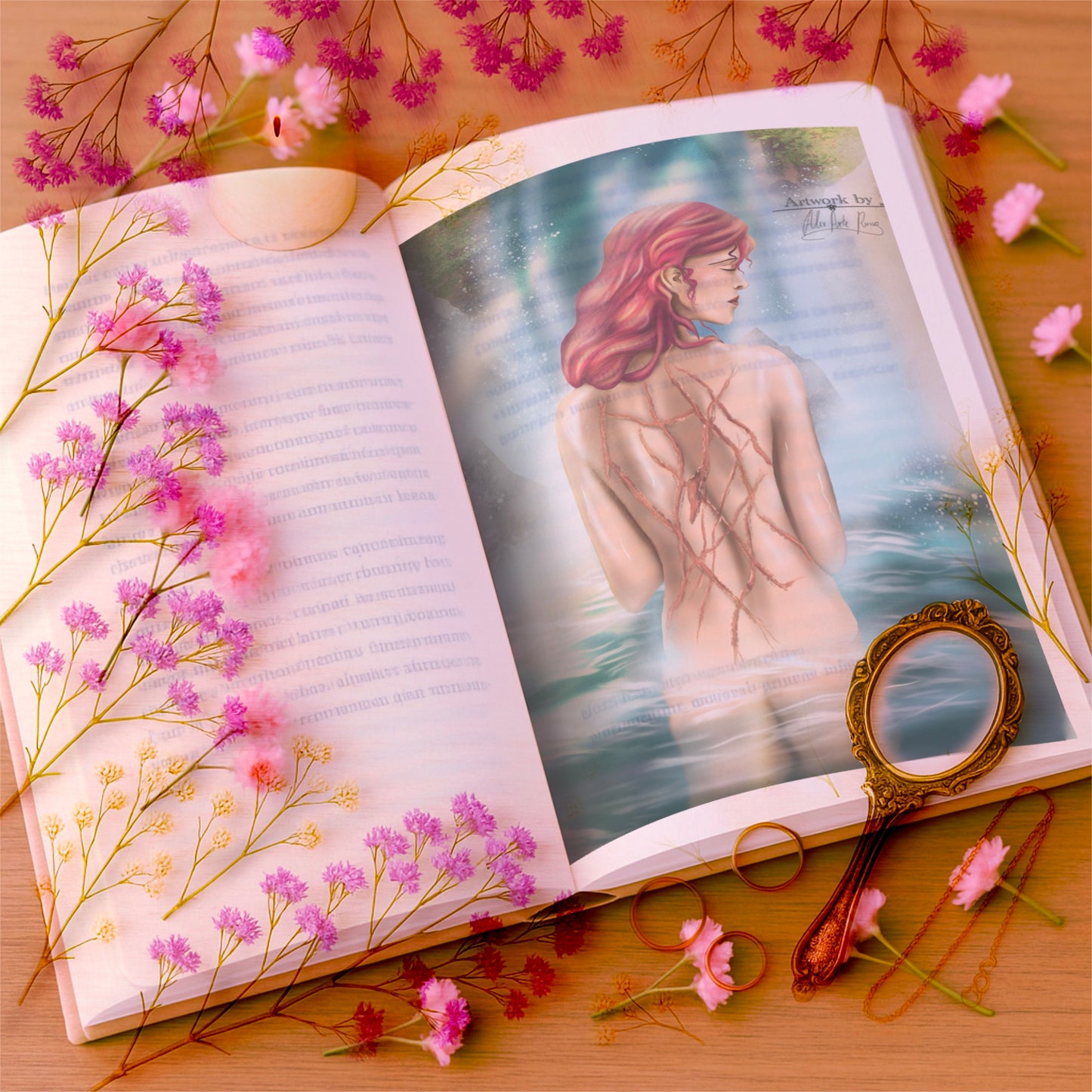 Page Overlay | Crimson Moth - Ruth na Cascata