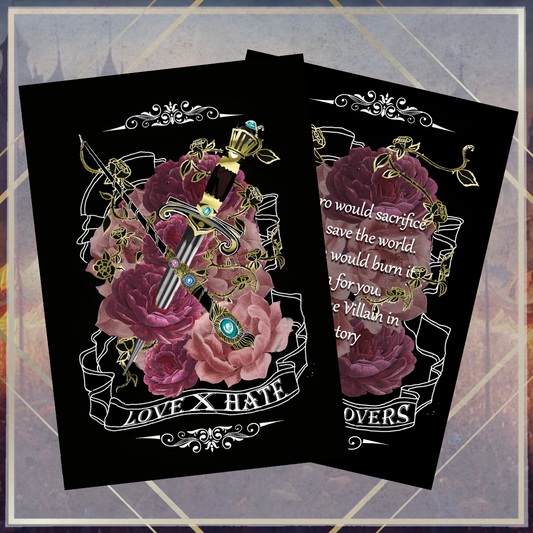 Cartão Decorativo - Love x Hate