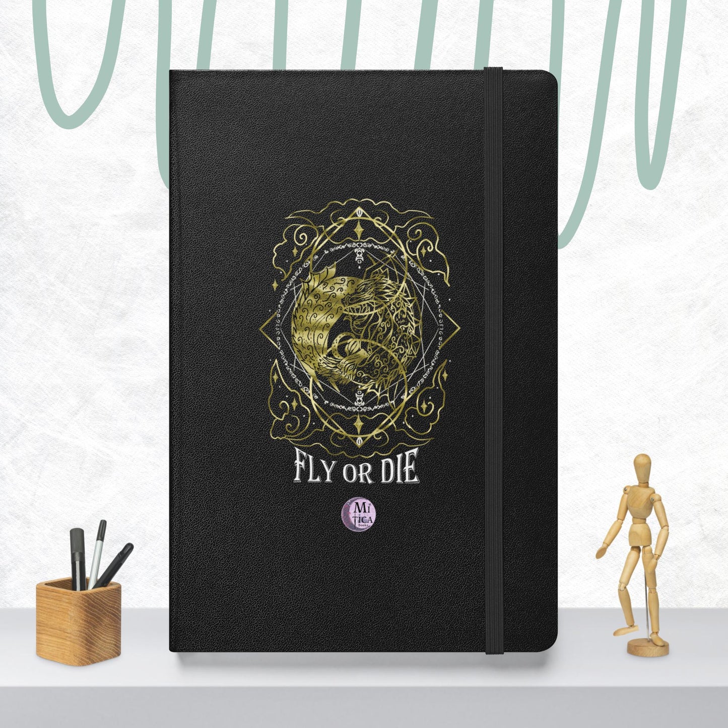 Caderno de capa dura - Fly or Die